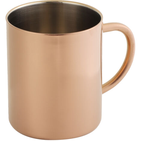304 Stainless Steel Dual Layer Anti Scalding 400mL Coffee Beer Mug Cup(Rose Gold) (1/5)