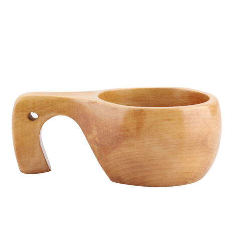 Wooden Tea Coffee Cup Portable Outdoor Natural Wood Drinks Drinking Mug with Handle(3) (1/5)