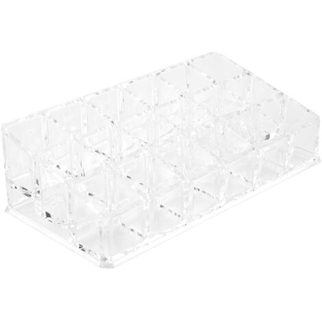 Portable Transparent 18 Grid Mini Cabinets Drawer Jewelry Cosmetic Storage Box for Lipstick (1/5)