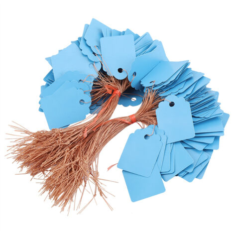 200pcs PVC Hanging Flower Plant Seed Name Tag Label Marker Sign Outdoor Blue (1/5)
