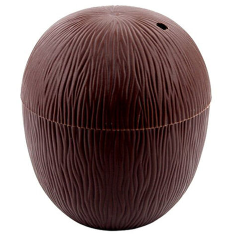 6Pcs Coconut Cup for Cocktails Hawaiian Party Plastic Drink Bottle 56g (1/5)