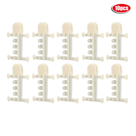 10pcs Greenhouse Fix Tool Kit Anti-Rollover Ventilation Chuck Pulley Device AccessoriesWhite (1/5)