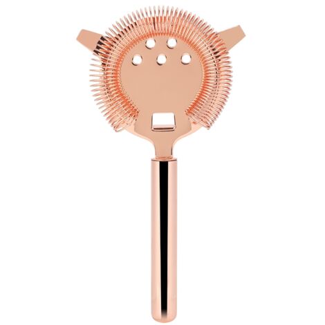 Stainless Steel Cocktail Strainer Shake Drinks Ice Mixed Filter for Bar Club Party (Rose Gold) (1/5)