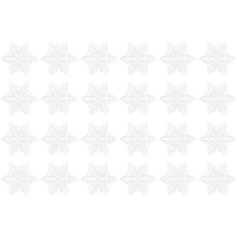 24Pcs 5.5cm Christmas Snowflake Decoration Hanging Ornament for Home Party Christmas Tree Decor (1/5)