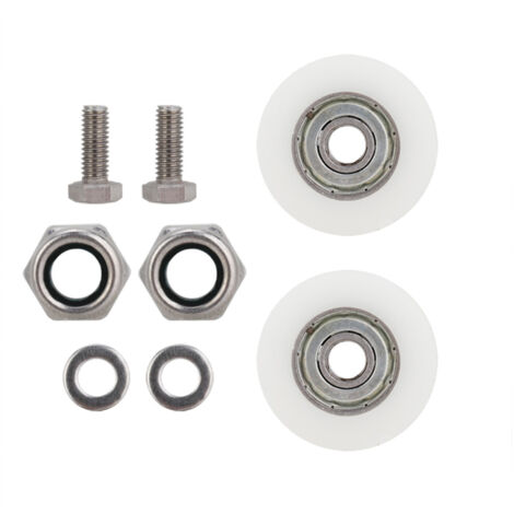 30mm Diameter Elite Greenhouse Door Wheels Replacement Kit (1/5)