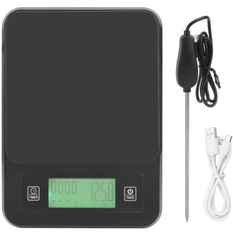 3Kg /0.1g Electronic Kitchen Portable Cooking Food Scale Weight with Temperature Probe (1/5)