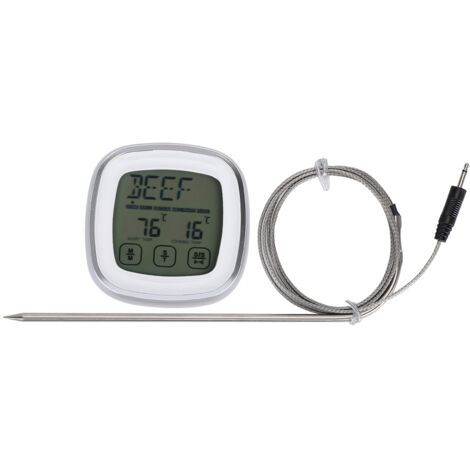 Wireless Food Thermometer Electronic Digital Touch Screen W/Timer Alarm for Sugar Boiling Barbecue (1/5)