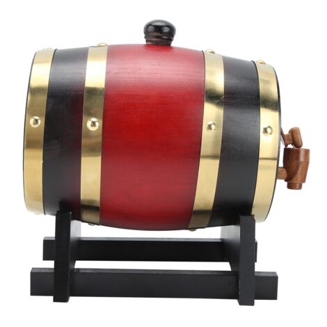 1.5L Household Mini Oak Wood Barrel Wine Keg Bucket Home Brewing Accessory (1/5)