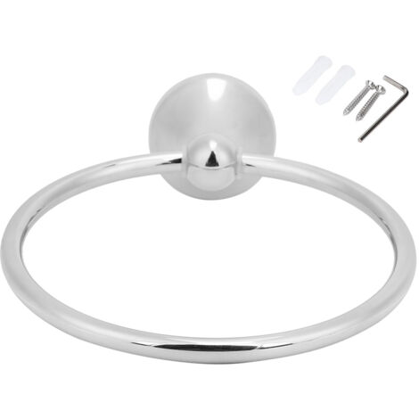 Stainless Steel Towel Ring Wear Resistant Anti Rust Towel Round Holder for BathroomTowel Ring (1/5)