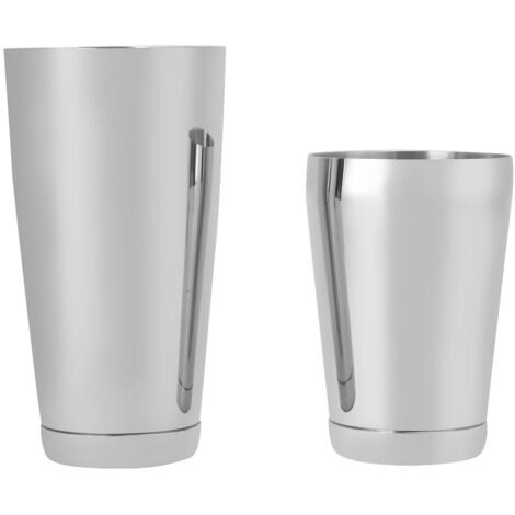 Bar Tool Stainless Steel Boston Shaker Cocktail Shaker Set Cocktail Tin Bartender BarwareSilver (1/5)