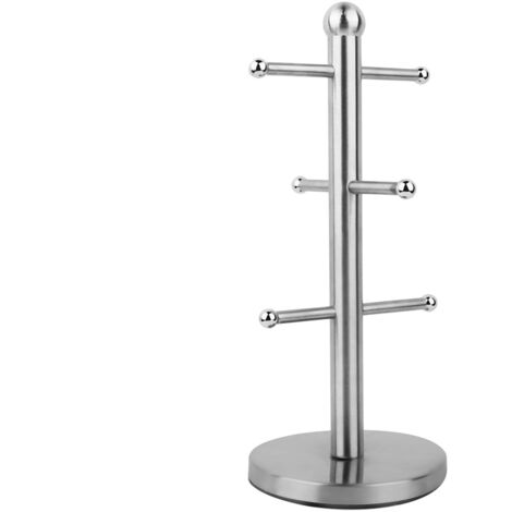 Stainless Steel Mug Rack Tree Shape Storage Tea Cup Holder Organizer (1/5)
