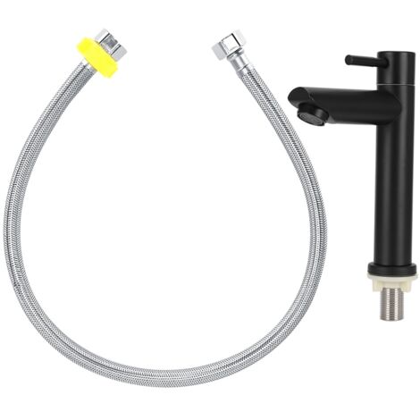 Black Stainless Steel Single Cold Basin Water Faucet Home Bathroom Water Tap Toilet Accessories (1/5)