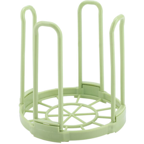 Durable Plastic Folding Healthy Dish Bowl Storage Shelf for Dry Kitchen Good Helper Green