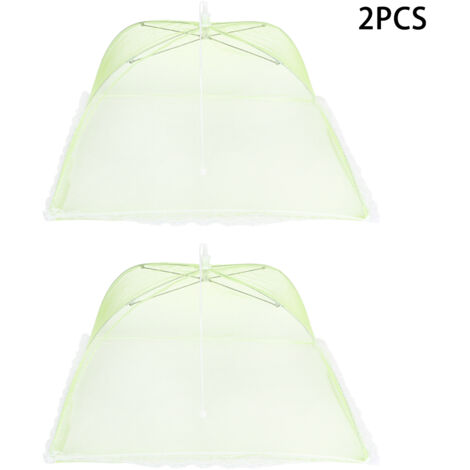 2PCS Foldable Table Food Cover Tents Umbrella Anti Fly Mosquito Mesh Covers (1/5)