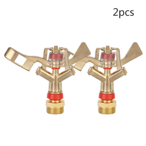 G3/4in 25mm Male Thread Zinc Alloy Irrigation Garden Rocker Arm Sprinkler Nozzle Head(2PCS) (1/5)