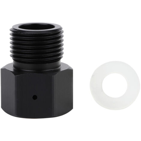 Soda Cylinder Adapter Converter Black for W21.8 Aquarium Brew Beer Keg CO2 Tank Regulator (1/5)