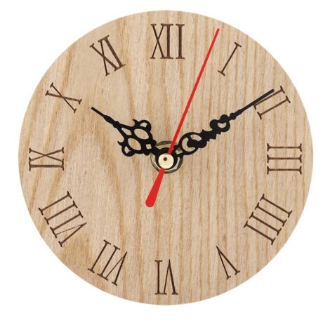 Classic Wooden Analog Display Decor Garden Hallway Outdoor Hanging Wall Clock (12cm) (1/5)