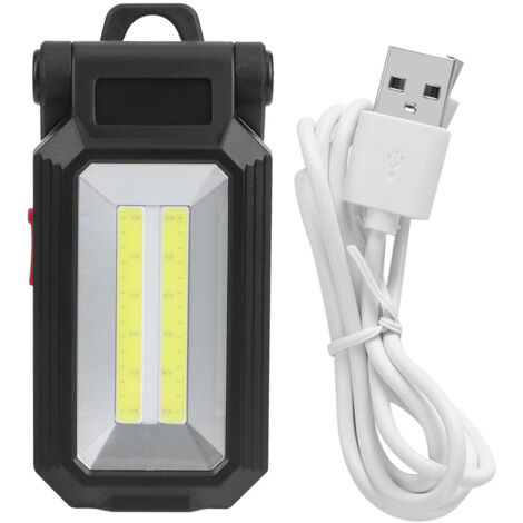 Mini Folding LED COB Work Light Magnetic Lamp Adjustable Brightness with Hook for Outdoor Repair USB RechargeableW559 (1/5)