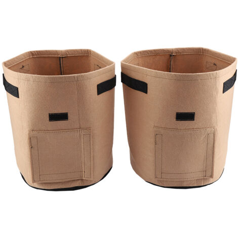 Breathable Potato Tomato Planting Bag Outdoor Garden Vegetable Plant Growth Bag(Brown) (1/5)