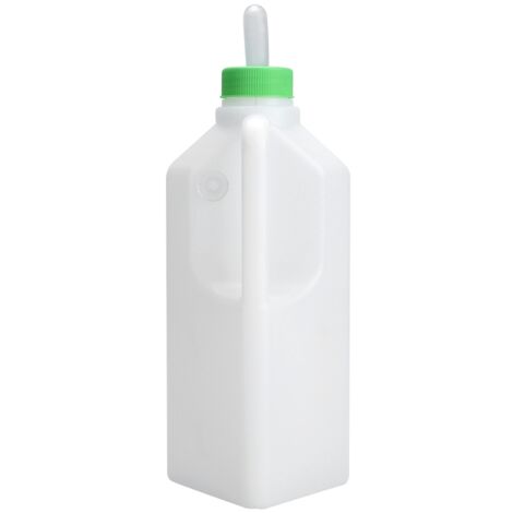 850mL Plastic White Farm Animals Calf Feeding Water Milk Silicone Nozzle Bottle (1/5)