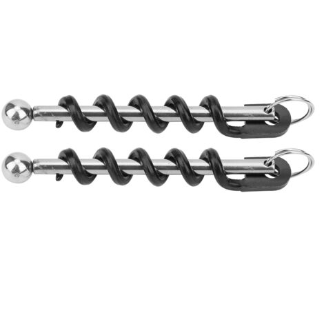 2Pcs Black Portable Stainless Steel Wine Beer Bottle Opener Corkscrew Kitchen Accessories (1/5)