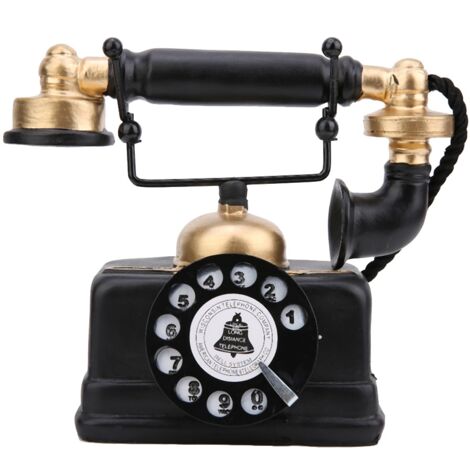Vintage Retro Antique Phone Wired Corded Landline Telephone Home Desk Decor Ornament (1/5)