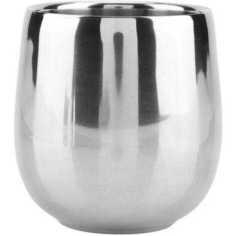 Stainless Steel Double Wall Water Coffee Tea Cup Mug (Drum 200ml) (1/5)