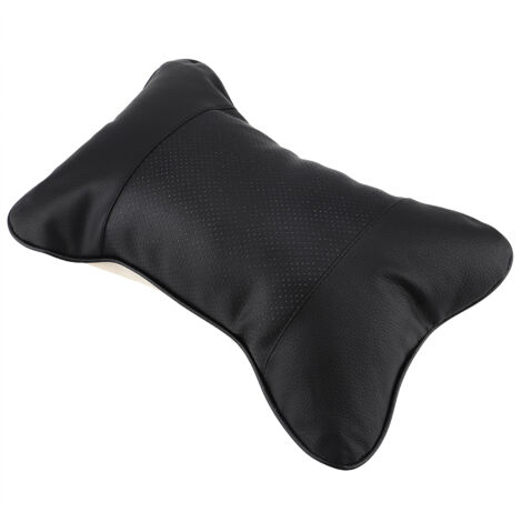 1Pc Soft Auto Car Seat Headrest Pillow Breathable Head Neck Support Cushion Pad(Black) (1/5)