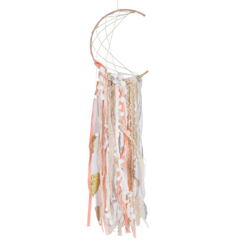 Unique Moon Decor Dream Catcher Night Light Bedroom Wall Hanging Ornament Girl Birthday Gift (1/5)