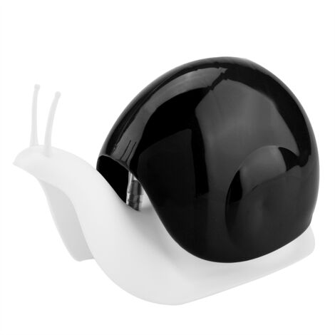 Snail Shape Press Style Soap Liquid Bottle Hand Lotion Dispenser Bathroom Accessories (Black) (1/5)