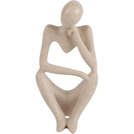 Abstract Character Figurines Thinker Desk Decor Home Decoration Ornament (1/5)