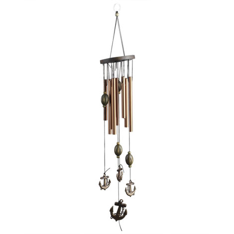 Copper Alloy Metal Tube Hanging Wind Chimes for Room Outdoor Yard Garden DecorationG953A (1/5)