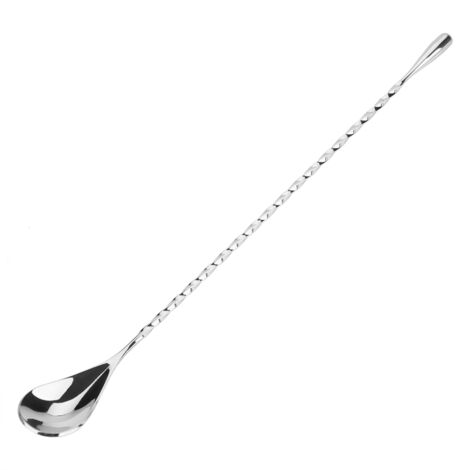 1Pc Stainless Steel Cocktail Spoon Beverage Coffee Mixing Layering Tool with Long Handle(4)