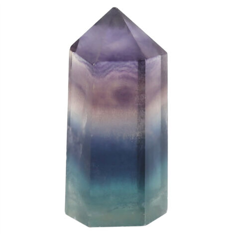 Natural Fluorite Quartz Crystal Hexagonal Wand for Decoration Ornament (35-40mm) (1/5)
