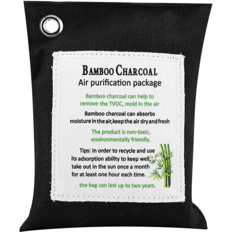 8 Colors Air Purifying Bag Activated Charcoal Bamboo Odor Purifyer Car Deodorizer Black (1/5)