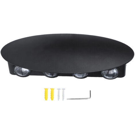 8W Outdoors Waterproof 8 LED Wall Lamp Wall-Mounted Corridor Light Warm White AC85-265V (1/5)
