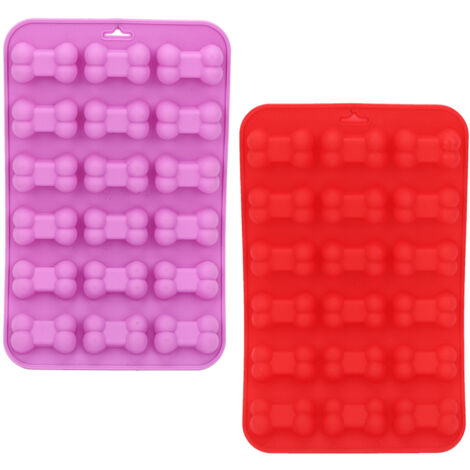 2PCS Bone Shaped Silicone 18 Hole Ice Lattice Mold Chocolate Cake Molding Making DIY Baking Tools (1/5)