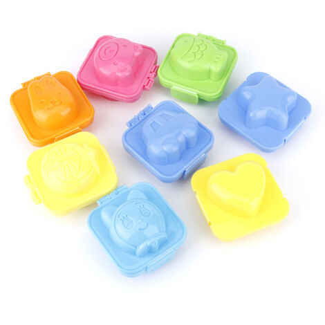 8Pcs/Set Household DIY Cartoon Shape Rice Ball Mold Onigiri Mold Kitchen Utensils (1/5)