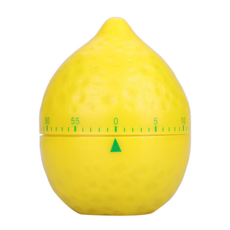 Kitchen Mechanical Timer Manual Lemon Shape Counters for Home Cooking Timing Tool (1/5)