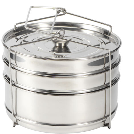 Stackable 3 Tier Stainless Steel Steamer Cooker Pot Set Cook Food Pressure Pot Accessories
