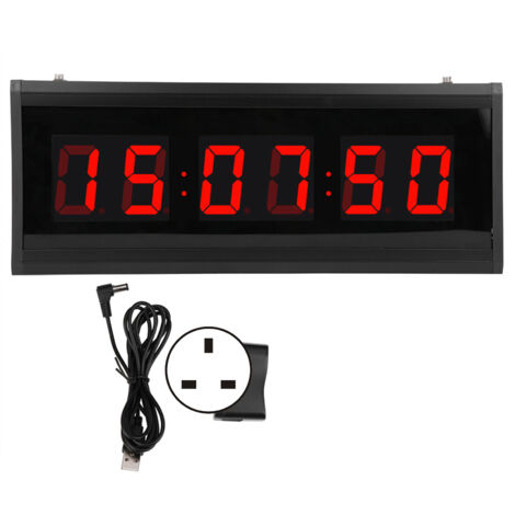 Household Modern LED Digital Electric Clock with Perpetual Calendar Decoration 100-240V Prise UK (1/5)