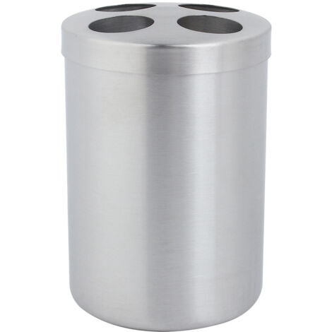 Multi-purpose Stainless Steel Bathroom Toothbrush Toothpaste Holder Stand Pen Holder (1/5)