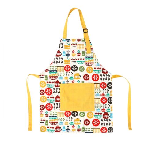 Thickened Cotton Padded Home Kitchen Children's PocketApron Parent child Apron (1/5)