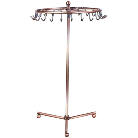 Rotating Jewelry Display Rack Iron Sunflower Rotating Jewelry Stand European Metal Jewelry Storage Hanging Shelf (1/5)