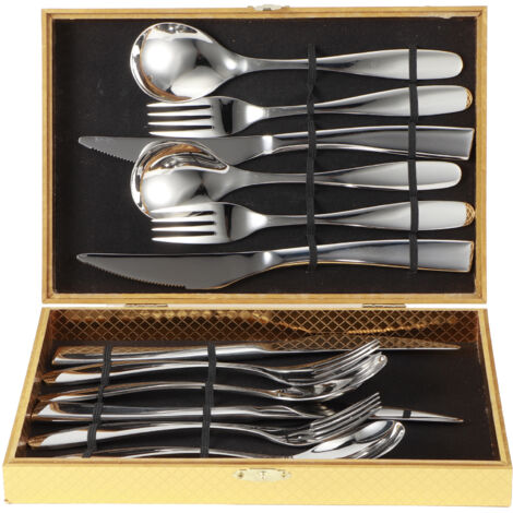 304 Stainless Steel Knives Forks Spoons Kit Cutlery Set for Home Kitchen Hotel Restaurant12Pcs/Set for 4 Person