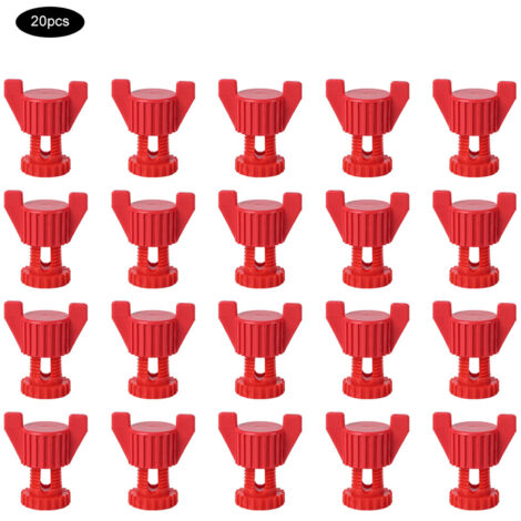 Plastic Screw Nut Set For Ventilation Window Fixing Equipment Farm AccessoriesRed 20Pcs (1/5)