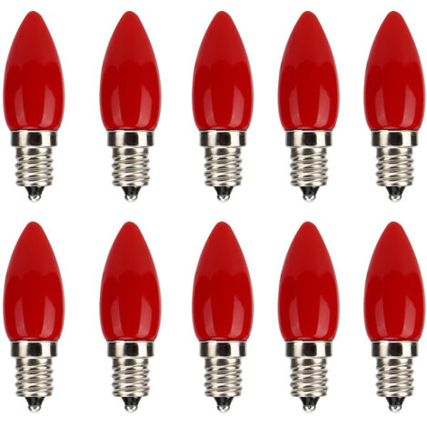 10Pcs Mini E12 LED Light Bulb 1.5W AC 230V for Home Cabinet Hotel Lighting