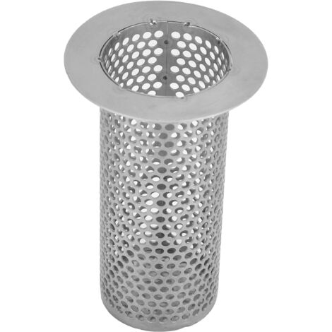 Stainless Steel Basin Sink Strainer Floor Drain Filter Protector Kitchen Bathroom SuppliesInner Diameter 4.2cm Height 10cm Outer Diameter 6.5cm