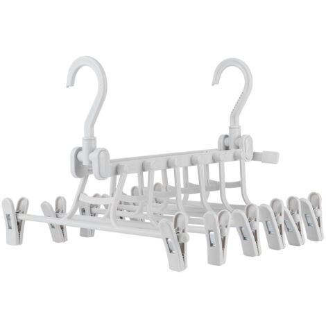 Portable Folding Hanger Clothes Drying Rack Organizer for Household Clothes Storage (1/5)