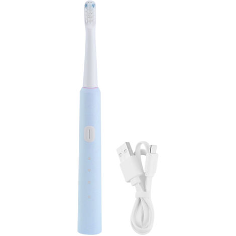 Electric Toothbrush SN301 Sound Wave Adult Waterproof Whitening Oral Cleaner with Soft Head USB DC5VBlue (1/5)